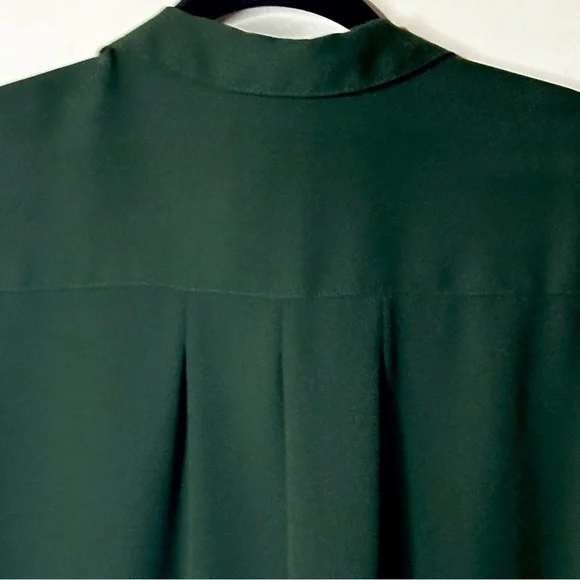 J Jill Pine Green Crepe Blouse S - Picture 4 of 7